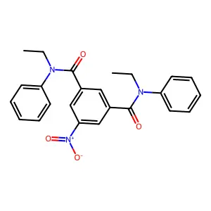 N,N'-Diethyl-5-nitro-N,N'-diphenyl-isophthalamide structure