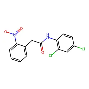 N-(2,4-dichlorophenyl)-2-(2-nitrophenyl)acetamide structure