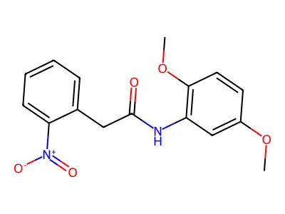 N-(2,5-二甲氧基苯基)-2-(2-硝基苯基)乙酰胺 structure