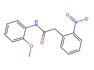 N-(2-methoxyphenyl)-2-(2-nitrophenyl)acetamide structure