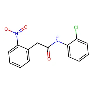 N-(2-chlorophenyl)-2-(2-nitrophenyl)acetamide structure