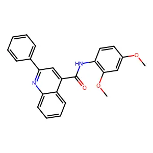 N-(2,4-dimethoxyphenyl)-2-phenylquinoline-4-carboxamide structure