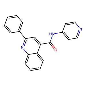 2-phenyl-N-(pyridin-4-yl)quinoline-4-carboxamide structure