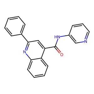 2-phenyl-N-(pyridin-3-yl)quinoline-4-carboxamide structure