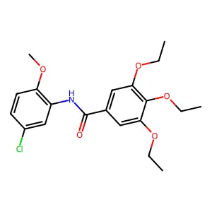 N-(5-chloro-2-methoxyphenyl)-3,4,5-triethoxybenzamide structure