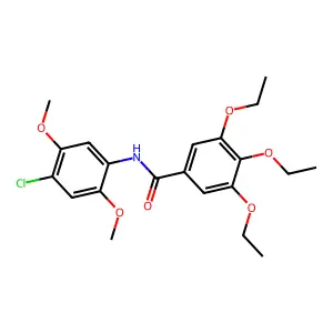 N-(4-chloro-2,5-dimethoxyphenyl)-3,4,5-triethoxybenzamide structure