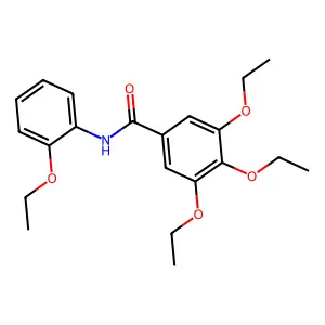 3,4,5-三乙氧基-N-(2-乙氧基苯基)苯甲酰胺 structure