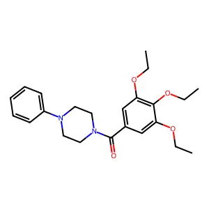 (4-Phenylpiperazin-1-yl)-(3,4,5-triethoxyphenyl)methanone structure