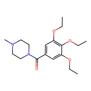 (4-Methylpiperazin-1-yl)(3,4,5-triethoxyphenyl)methanone structure