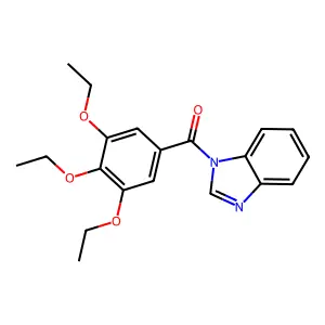 Benzimidazol-1-yl-(3,4,5-triethoxyphenyl)methanone structure