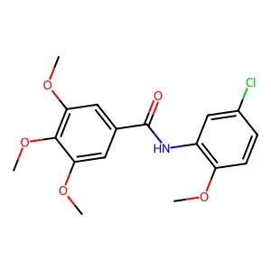 N-(5-Chloro-2-methoxyphenyl)-3,4,5-trimethoxybenzamide structure