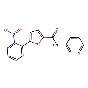 5-(2-Nitrophenyl)-furan-2-carboxylic acid pyridin-3-ylamide structure