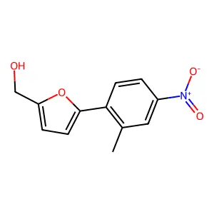 [5-(2-Methyl-4-nitrophenyl)-2-furyl]methanol structure