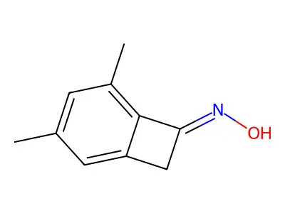 N-(3,5-dimethyl-7-bicyclo[4.2.0]octa-1,3,5-trienylidene)hydroxylamine structure