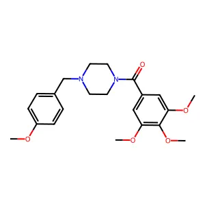 1-(4-Methoxybenzyl)-4-(3,4,5-trimethoxybenzoyl)piperazine structure