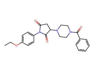 3-(4-Benzoylpiperazin-1-yl)-1-(4-ethoxyphenyl)pyrrolidine-2,5-dione structure