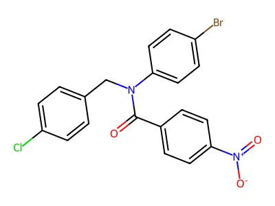 N-(4-Bromophenyl)-N-(4-chlorobenzyl)-4-nitrobenzamide structure