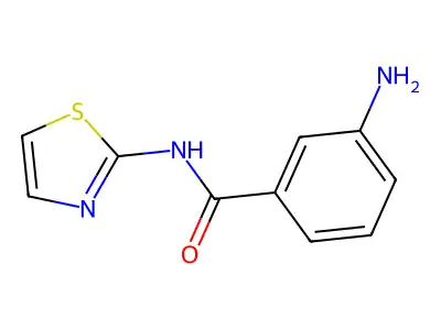 3-amino-N-(1,3-thiazol-2-yl)benzamide structure