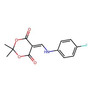 5-{[(4-Fluorophenyl)amino]methylidene}-2,2-dimethyl-1,3-dioxane-4,6-dione structure
