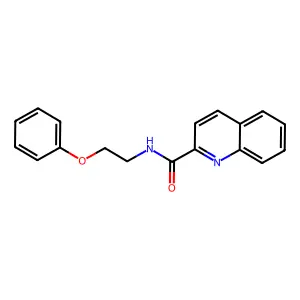 N-(2-Phenoxyethyl)-2-quinolinecarboxamide structure