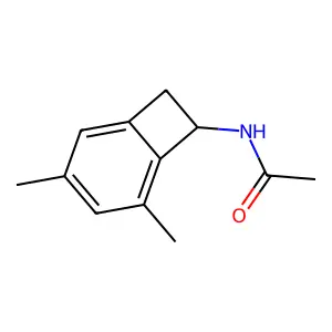 N-(3,5-dimethylbicyclo[4.2.0]octa-1,3,5-trien-7-yl)acetamide structure