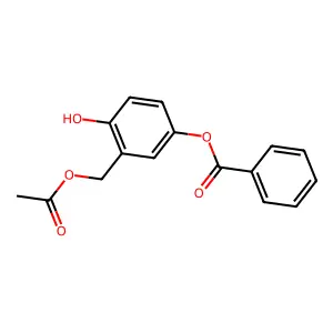 3-(Acetoxymethyl)-4-hydroxyphenyl benzoate structure