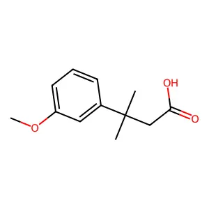 3-(3-Methoxyphenyl)-3-methylbutanoic acid structure