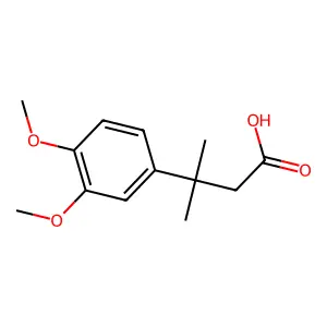 3-(3,4-Dimethoxyphenyl)-3-methylbutanoic acid structure