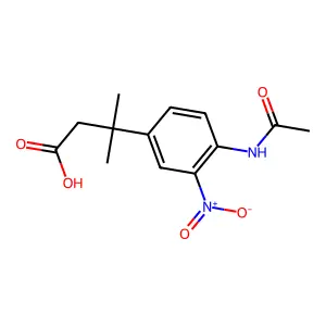 3-{4-(Acetylamino)-3-nitrophenyl}-3-methylbutanoic acid structure