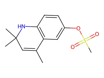 2,2,4-Trimethyl-1,2-dihydroquinolin-6-yl methanesulfonate structure