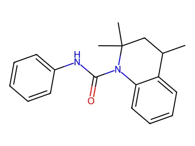 2,2,4-trimethyl-N-phenyl-3,4-dihydroquinoline-1(2H)-carboxamide structure