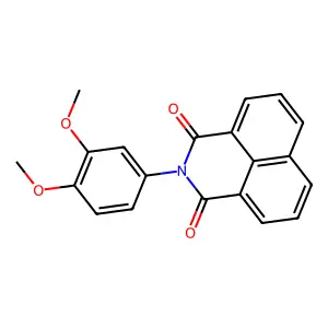 2-(3,4-dimethoxyphenyl)-1H-benzo[de]isoquinoline-1,3(2H)-dione structure