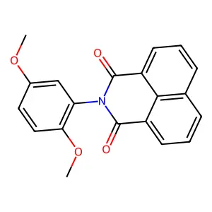 2-(2,5-dimethoxyphenyl)-1H-benzo[de]isoquinoline-1,3(2H)-dione structure