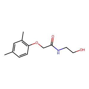 2-(2,4-dimethylphenoxy)-N-(2-hydroxyethyl)acetamide structure