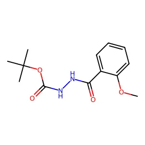 tert-butyl N-[(2-methoxybenzoyl)amino]carbamate structure