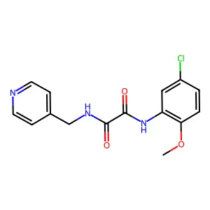N-(5-chloro-2-methoxyphenyl)-N'-(pyridin-4-ylmethyl)ethanediamide structure