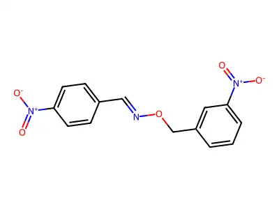 对硝基苯甲醛 O-(间硝基苄基)肟 structure
