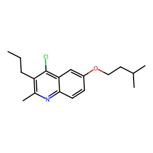 4-Chloro-2-methyl-6-(3-methylbutoxy)-3-propylquinoline structure