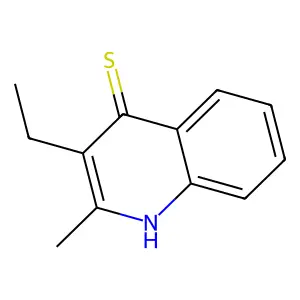 3-Ethyl-2-methylquinoline-4(1H)-thione structure