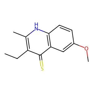 3-Ethyl-6-methoxy-2-methylquinoline-4-thiol structure
