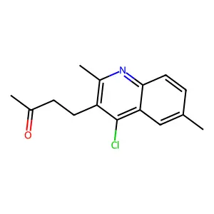 4-(4-Chloro-2,6-dimethylquinolin-3-yl)butan-2-one structure