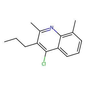 4-Chloro-2,8-dimethyl-3-propylquinoline structure