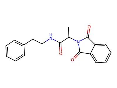2-(1,3-Dioxo-1,3-dihydro-isoindol-2-yl)-N-phenethyl-propionamide structure