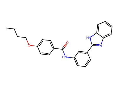 N-[3-(1H-1,3-Benzodiazol-2-YL)phenyl]-4-butoxybenzamide structure