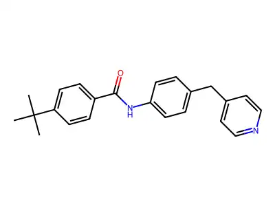 4-(tert-butyl)-N-[4-(4-pyridinylmethyl)phenyl]benzenecarboxamide structure