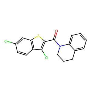 (3,6-Dichlorobenzo[b]thiophen-2-yl)(3,4-dihydroquinolin-1(2H)-yl)methanone structure