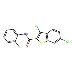 3,6-Dichloro-N-(o-tolyl)benzo[b]thiophene-2-carboxamide structure