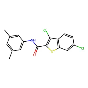 3,6-Dichloro-N-(3,5-dimethylphenyl)benzo[b]thiophene-2-carboxamide structure