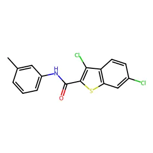 3,6-Dichloro-N-(m-tolyl)benzo[b]thiophene-2-carboxamide structure