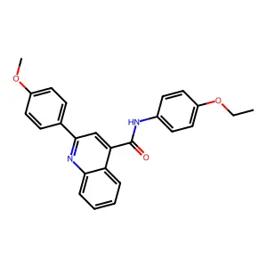 N-(4-ethoxyphenyl)-2-(4-methoxyphenyl)quinoline-4-carboxamide structure